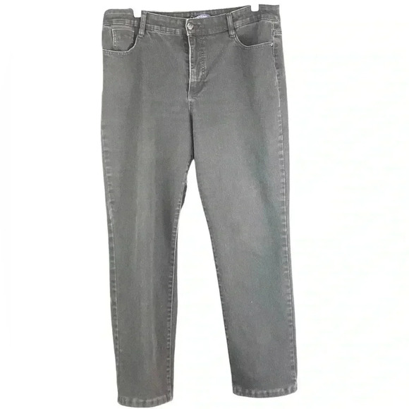 PRICE DROP! Bandolino Black Denim Cropped Skinny Jeans - Picture 1 of 2